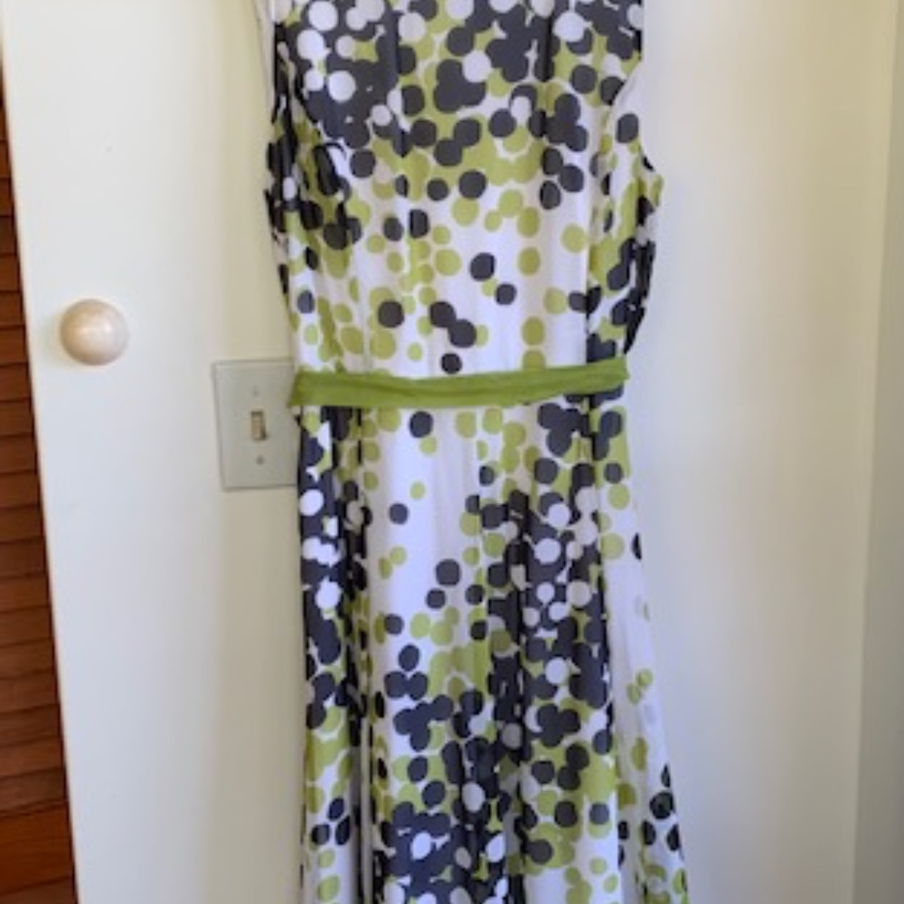 Cute Retro Polka Dot Dress with Sash NWOT
